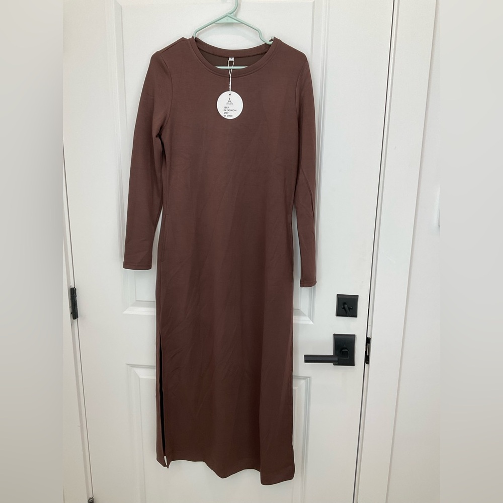 ANRABESS Mocha Dress